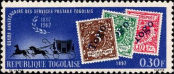 65 years stamps from Togo (1962)