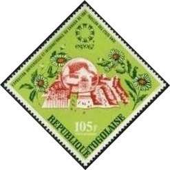 Expo '67 emblem, US pavillion, Ox-eyed daises, Margueritas