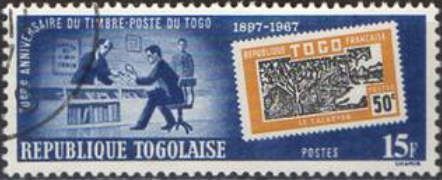 Stamp dealer; stamp of French Togo