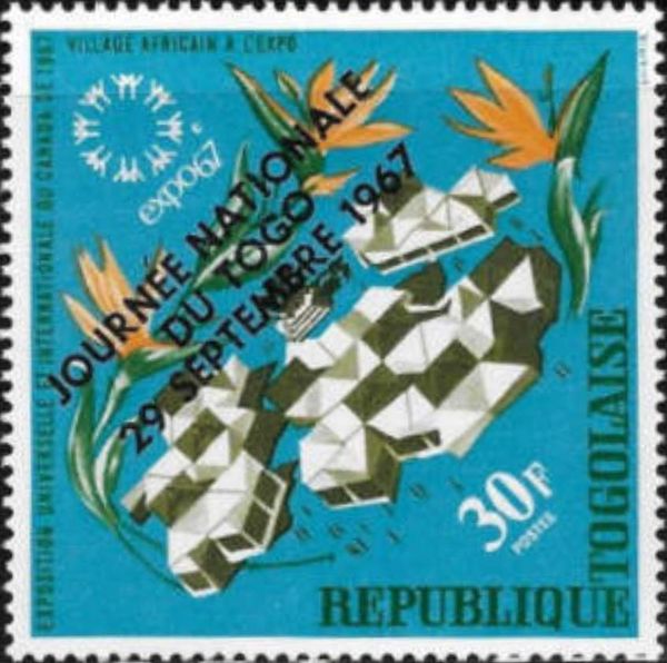 Stamp dealer; stamp of French Togo