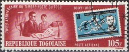 Stamp collector; stamp of independent Togo