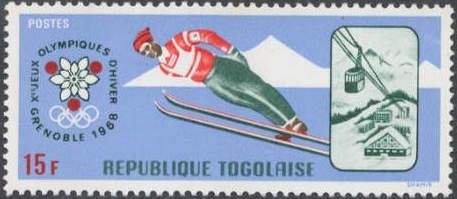 Skiing jump