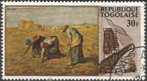 The Gleaners by Francois Millet and Phosperous Works, Benin