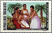 Annual ceremony of the sacred stone
