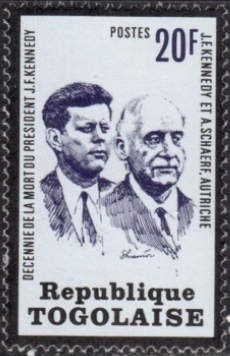 John F. Kennedy and Adolf Schaerf