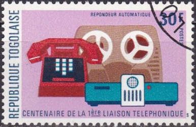 Telephone, tape recorder, speaker