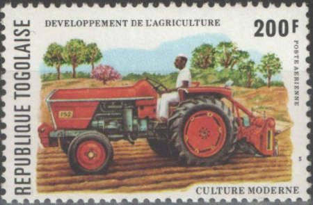 Tractor on field