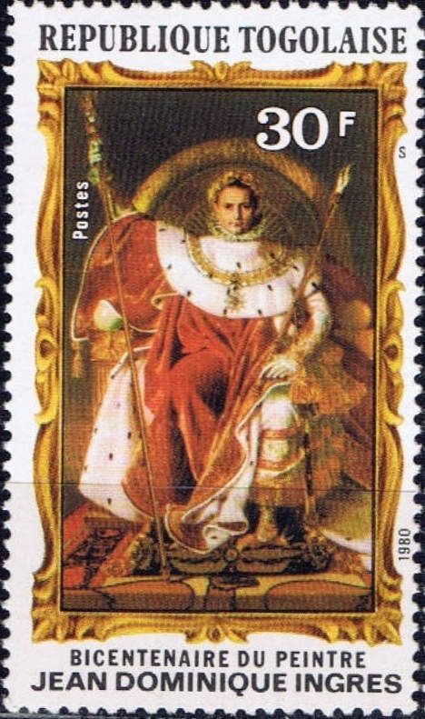 Napoleon I on His Throne, by J. A. D. Ingres