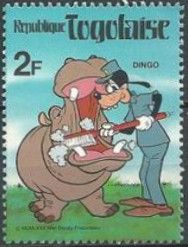 Goofy cleaning the teeth of a Hippopotamus