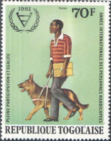 Blind Man with Dog
