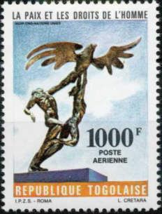 Statue with Peace Dove