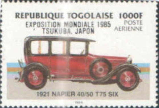Naipier 40/50, 1921, overprint