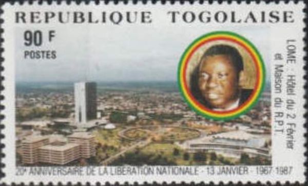 Aerial view of Lomé