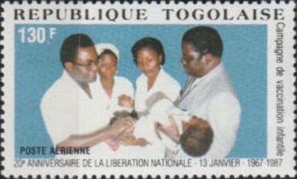Child being vaccinated