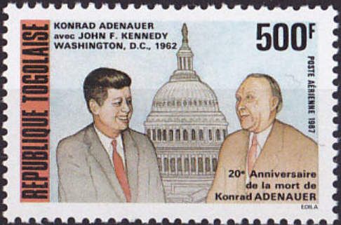 Konrad Adenauer and John F. Kennedy