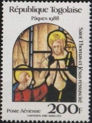 St.Thomas touching the resurrected Christ