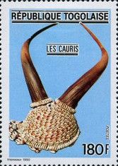 Helmet of Cowries (Cypraea sp.)