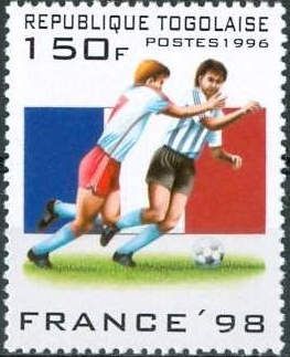 France flag, action scene