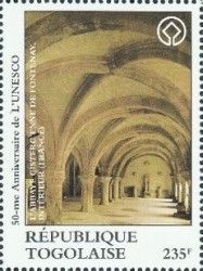 Interior of Cistercian Abbey, Fontenay, France