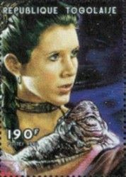 Princess Leia and Jabba the Hutt