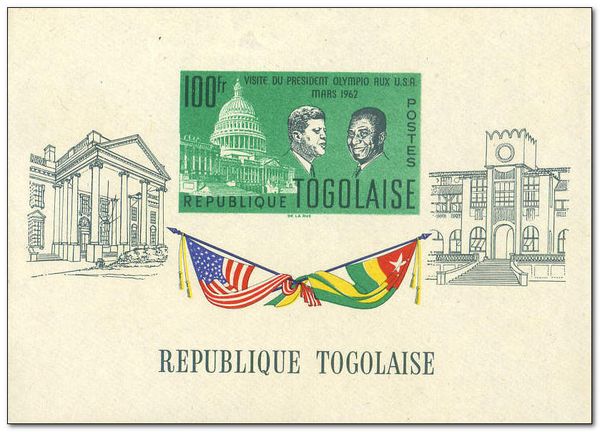 Sylvanus Olympio state visit in USA