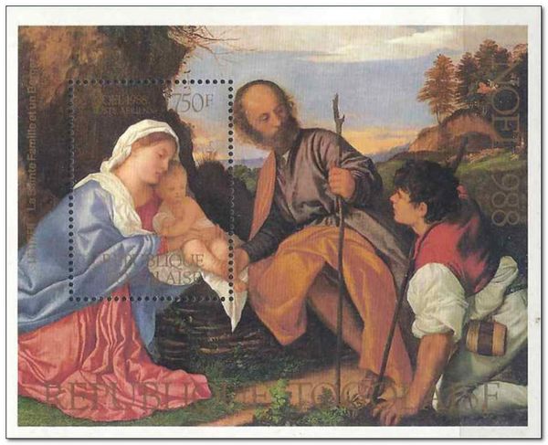 The Holy Family and a Shepherd, by Titian