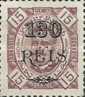 King Carlos I of Portugal (1863-1908) - surcharged