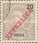 King Carlos I overprinted "REPUBLICA"