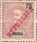 King Carlos I overprinted "REPUBLICA"