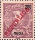 King Carlos I overprinted "REPUBLICA"