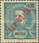King Carlos I overprinted "REPUBLICA"
