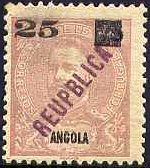 King Carlos I overprinted and surcharged