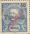King Carlos 1 overprinted twice
