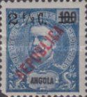 King Carlos I - overprinted "REPUBLICA" and surcharged