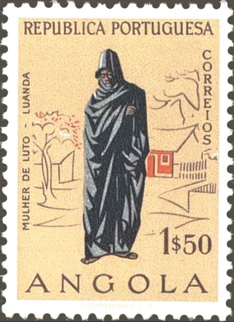 Luanda woman in mourning