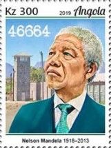 Nelson Mandela with Robben Island Chain