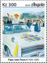 Pope John Paul II in Pope Mobile