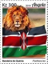 Flag of Kenya & Panthera leo