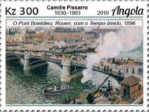 Pont Boieldieu, Rouen, with Humid Weather - Pissarro