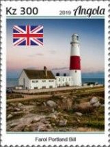 Portland Bill Lighthouse & UK Flag