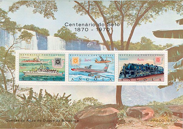 100 years stamps in Angola