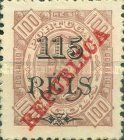 King Carlos I, Lisbon overprint "REPUBLICA"