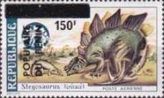 Stegosaurus overprinted