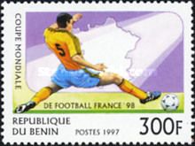 Soccer player and map of France