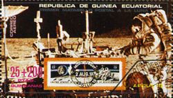 Lunar rover, stamps from the USA