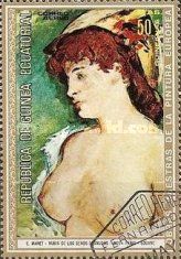 E. Manet : Blond Woman with Bare Breasts