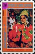 'Self-Portrait as Harlequin in Cafe', 1905
