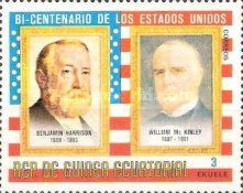 B. Harrison and W. McKinley