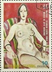 Seated Nude on a Red Background, H. Matisse
