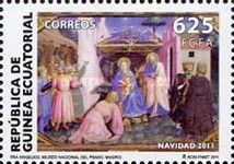 El nacimiento del niño. Fra Angélico